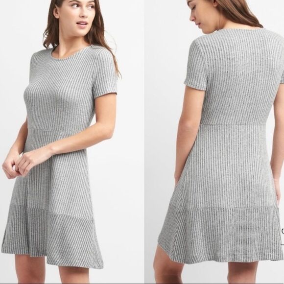 Free People Dresses & Skirts - Grey ribbed mini dress
